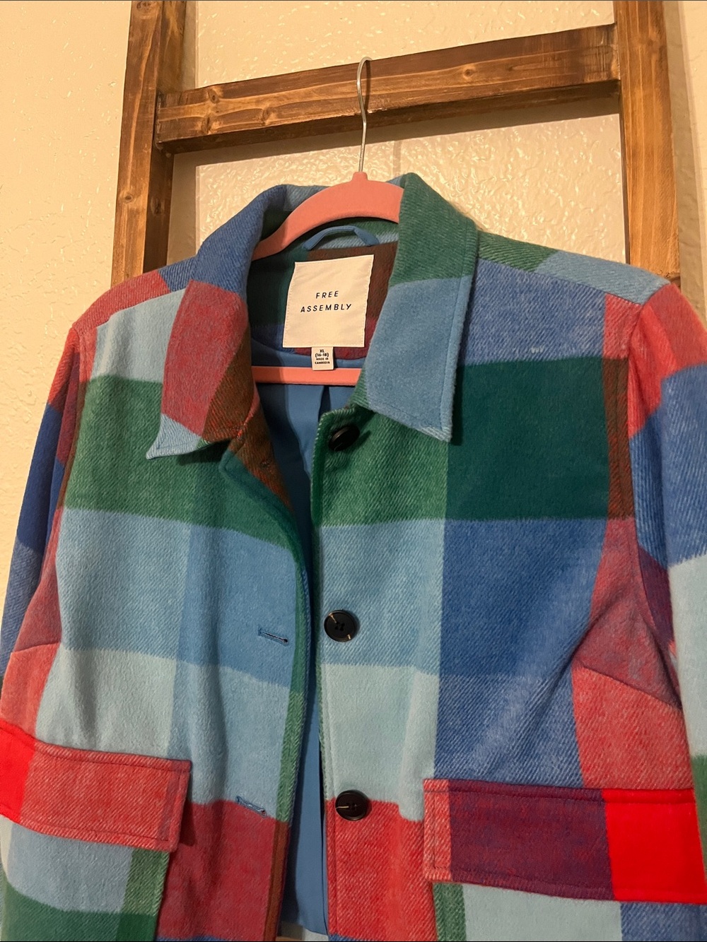 Free Assembly plaid cropped chore jacket - Picture 5 of 10